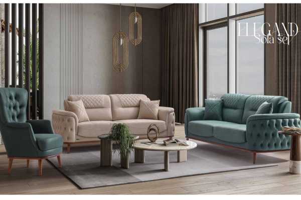 Canapea Elegant Sofa Set Extensibila 230x90x90 plus 2 fotolii
