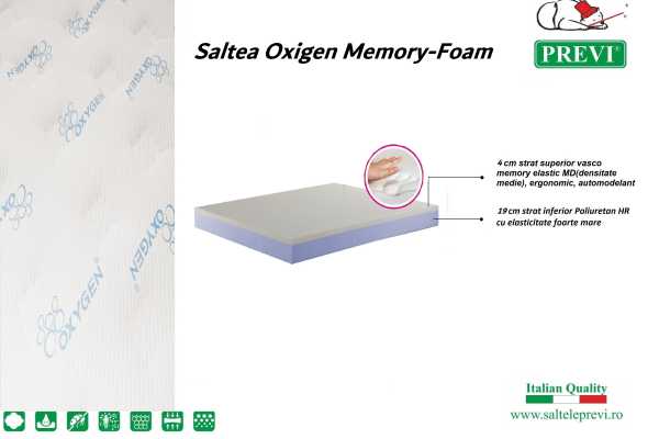 Saltea Oxigen Memory-Foam