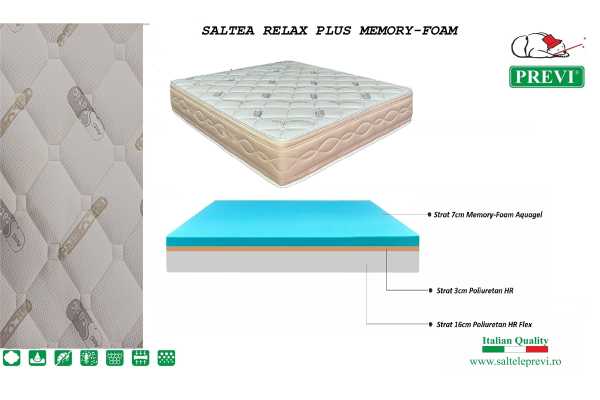 Saltea Relax Plus Memory-Foam