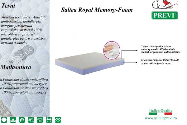 Saltea Royal Memory-Foam