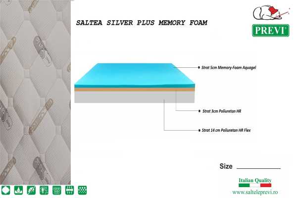 Saltea Silver Plus Memory-Foam